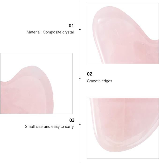 Gua Sha (Pink Heart-Shaped Massage Pebble)